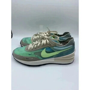 Nike Shoes Women's Size 10 Waffle One Aqua Blue Green Glow‎ DC2533-401 Running